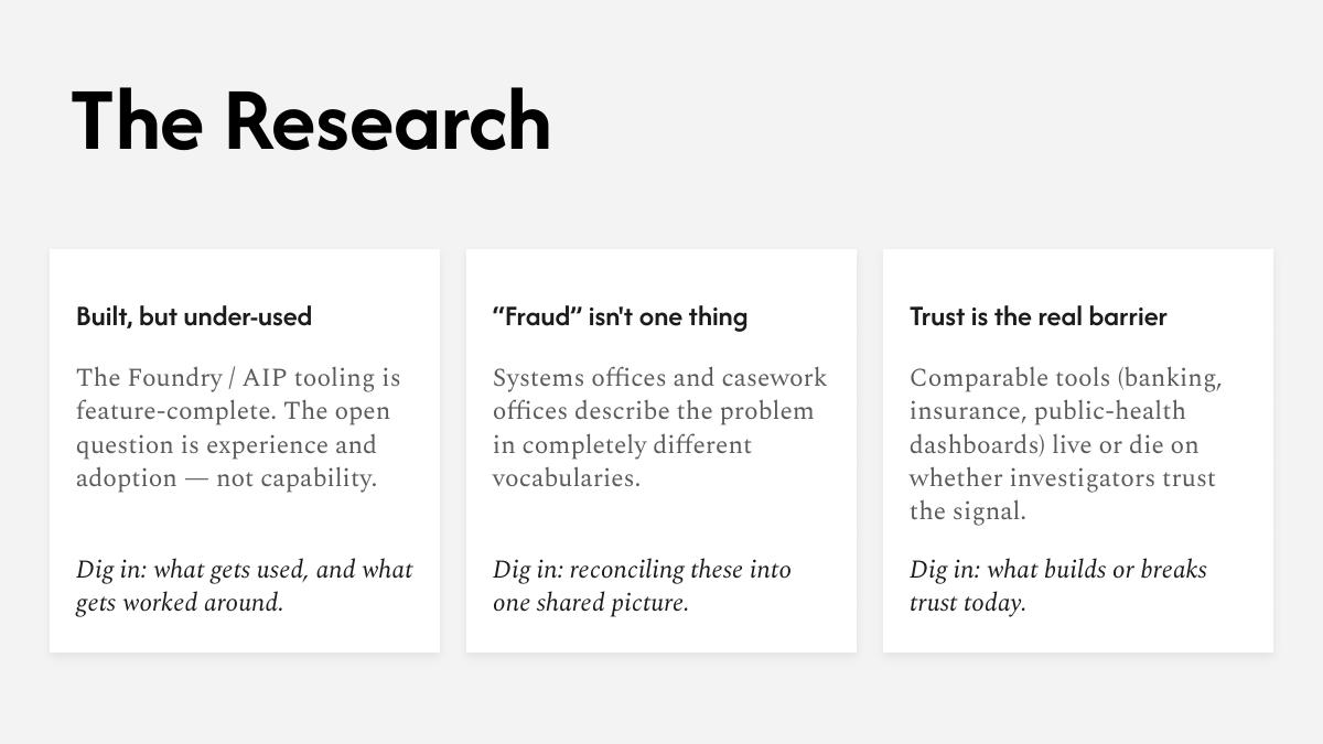 HUD fraud analytics kickoff deck — slide 7 of 15