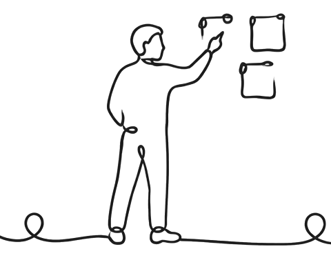Journey mapping as a simple single-line drawing