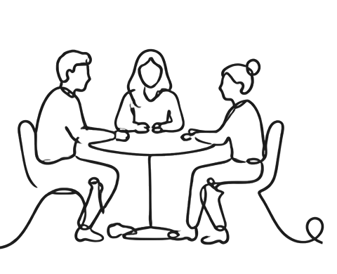 Workshops as a simple single-line drawing